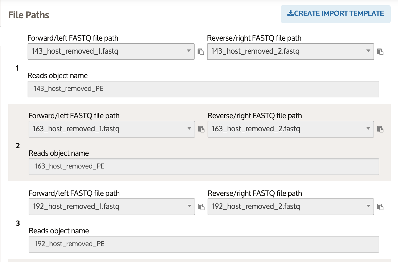 Screenshot on how to Import Data into Kbase